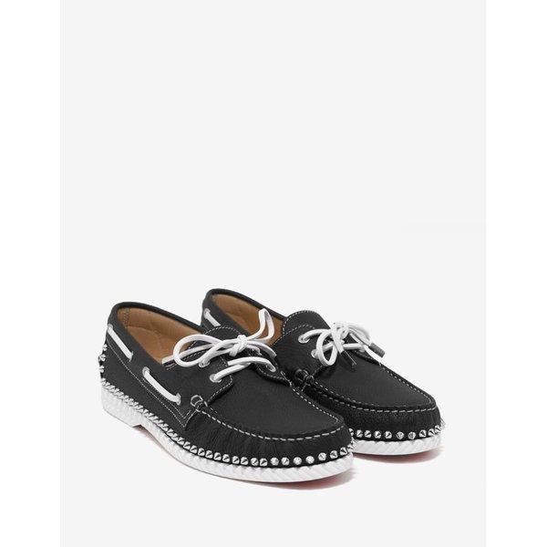 クリスチャン ルブタン Christian Louboutin メンズ デッキシューズ シューズ・靴 Steckel Flat Jumbo Calf Spikes Boat Shoes Black :cb2-ffa168b2ae:フェルマート fermart シューズ - 通販ショッピング