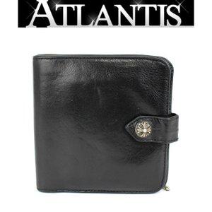 CHROME HEARTS 銀座店 クロムハーツ スクエアボタンビル ウォレット 二つ折り 財布 レザー 黒 :075381:atlantis - 通販ショッピング