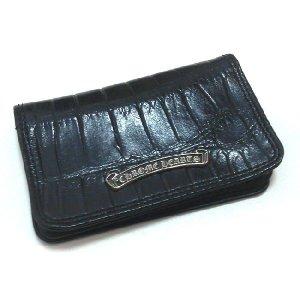 CHROME HEARTS (クロムハーツ) croc leather card case / クロコレザー カードケース ブラック :CHROMEHEARTS-wallet012:American Outfitters - 通販ショッピング