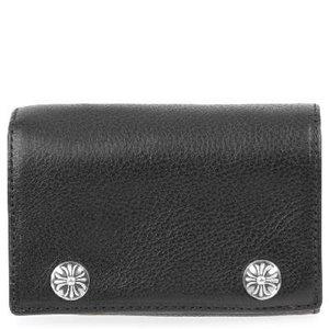 CHROME HEARTS 3 FOLD HEAVY LEATHER WALLET クロムハーツ　３フォールド　ウォレット　クロス　黒　３つ折財布 :fol:SKYTREK - 通販ショッピング