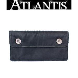 CHROME HEARTS 銀座 クロムハーツ ウェーブウォレット ナイロン ホースシューボタン 三つ折 長財布 :075089:atlantis - 通販ショッピング