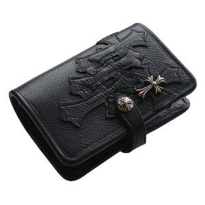 CHROME HEARTS LEATHER AGENDA CROSS クロムハーツ　アジェンダ（手帳）セメタリーパッチ/シルバークロス :wr:SKYTREK - 通販ショッピング