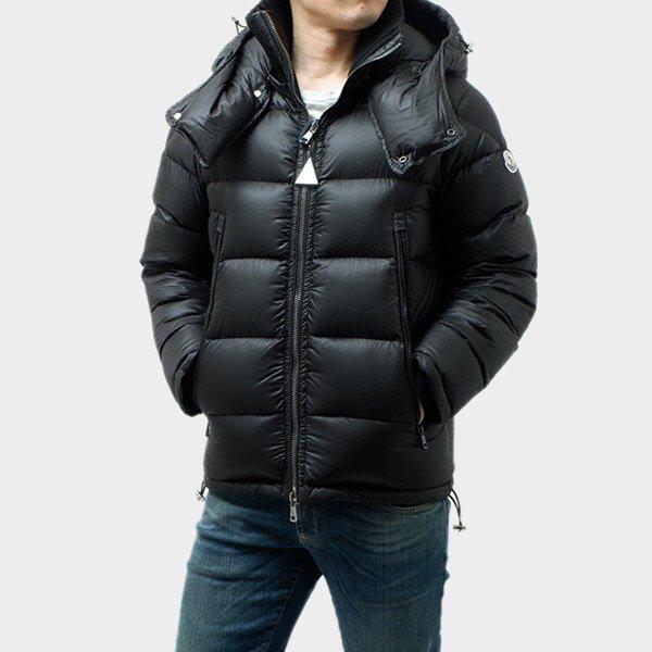 モンクレール MONCLER PASCAL フード付 ダウンジャケット ブラック メンズ