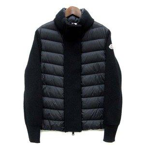 モンクレール MONCLER 2017年 ニット コンビ ダウン ジャケット MAGLIONE TRICOT CARDIGAN ブラック XS 国内正規 ☆AA★ レディース【中古】【ベクトル 古着】 :013-201807280532:ブランド古着販売のベクトル - 通販ショッピング