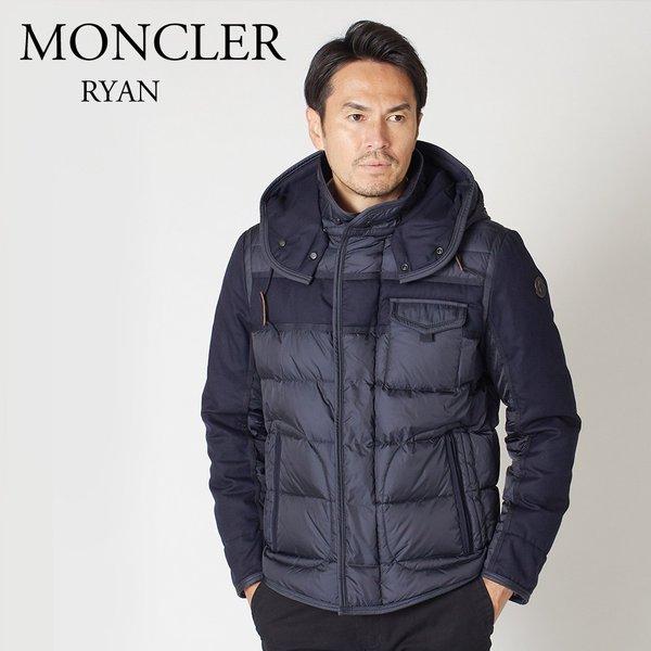 モンクレール メンズ ダウンジャケット MONCLER RYAN 4139285 53227 ネイビー系 (742) :mc-ryan:X-SELL(エクセル） - 通販ショッピング