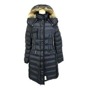 モンクレール MONCLER 2017AW エルミファー HERMIFUR ダウンコート フード ファー 1 黒 ブラック 180328Z ☆AA★ レディース【中古】【ベクトル 古着】 :016-901803260027:ブランド古着販売のベクトル - 通販ショッピング