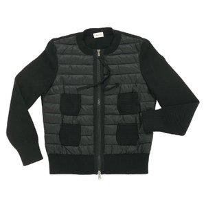 モンクレール ニット ジップ ダウンジャケット MONCLER Tricot Knitwear 94748 00 999 レディース 黒 :otr1575:リパブリック - 通販ショッピング