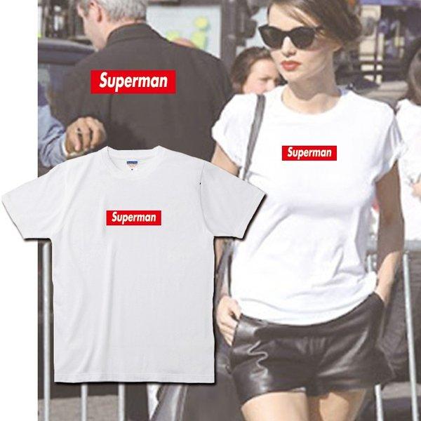 ストリート大人気ブランドTシャツ Superman パロディ...