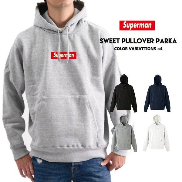 ストリート大人気ブランド パーカー PARKA Superman パロディ ボックスロゴ BOXロゴ オシャレ トレンド モード Supreme シュプリーム好き必見 :parka-015:Gift Yahoo!店 - 通販ショッピング