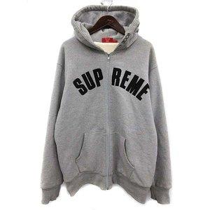 シュプリーム SUPREME アーチロゴ パーカー スウェット ジップアップ グレー /☆激安 メンズ 通販 ショッピング
