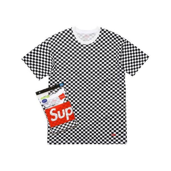 Supreme 2018年春夏 Hanes Checker ...