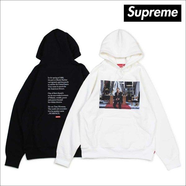 Supreme シュプリーム パーカー プルオーバー メンズ SCARFACE FRIEND HOODED SWEATSHIRT ブラック ホワイト :sup-171107-01:スニークオンラインショップ - 通販ショッピング