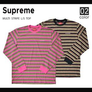 Supreme シュプリーム MULTI STRIPE L/S TOP TEE Tシャツ 長袖 カットソー ストライプ柄 SUPREME :sp-1357:buddy-stl - 通販ショッピング