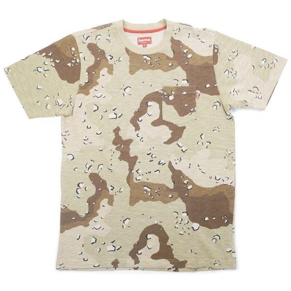 シュプリーム SUPREME 17SS Pocket Tee Desert Camo デザートカモ柄 ...