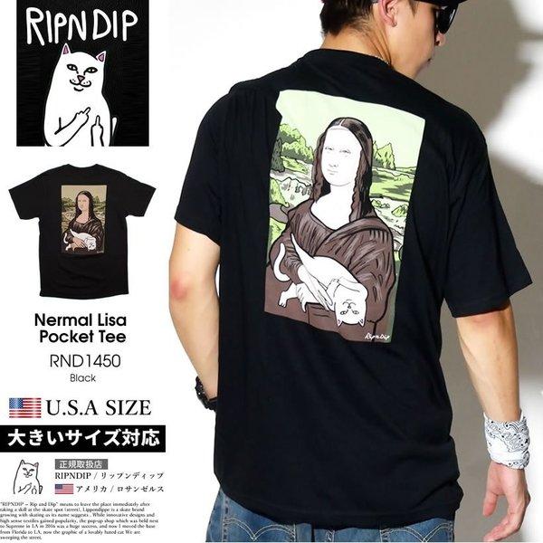 RIPNDIP リップンディップ Tシャツ メンズ 半袖 胸ポケ 猫 キャット プリント RND1650 黒 スケートボード スケーター ストリート ブランド :rdtt025-2a:DJドリームス ストリート系 メンズ - 通販ショッピング