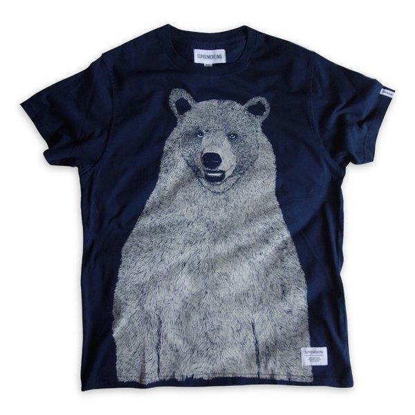 シュプリームビーイング モンベアー Tシャツ ［ネイビー］くま クマ 熊 ベアー インポート品　SUPREMEBEING Mont Bear Tee :nk8fycnp6x:GAFMART - 通販ショッピング