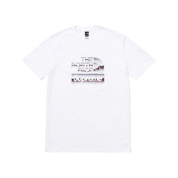 Supreme 2018年春夏 The North Face Metallic Logo T-shirt Tシャツ ホワイト :sup-item-0254:fashionplate Yahoo!ショップ - 通販ショッピング
