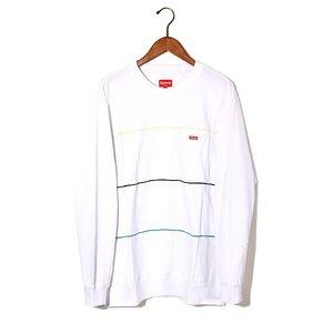 未使用品 2017AW SUPREME シュプリーム multicolor pique crewneck 鹿の子 長袖 ロン Tシャツ XL WHITE 白 国内正規品/● メンズ【中古】【ベクトル 古着】 :004-201809010962:ブランド古着販売のベクトル - 通販ショッピング