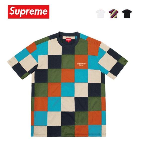 Supreme シュプリーム Patchwork Pique Tee Tシャツ コットン 2018-2019年秋冬 :sup-item-0418:fashionplate Yahoo!ショップ - 通販ショッピング