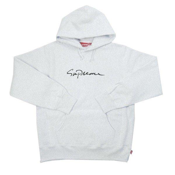 シュプリーム SUPREME 18AW Classic Script Hooded Sweatshirt パーカー 灰 新品 通販 ショッピング