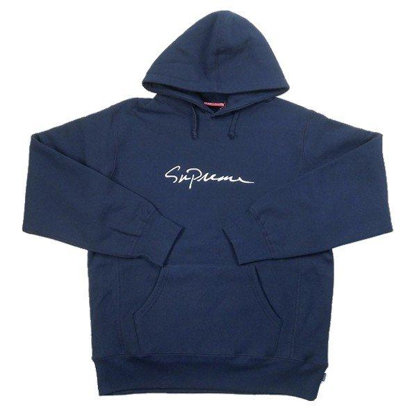 シュプリーム SUPREME 18AW Classic Script Hooded Sweatshirt パーカー 紺 Size【M】 【新古品・未使用品】 :10189087:ブランド古着の買取販売STAY246 - 通販ショッピング