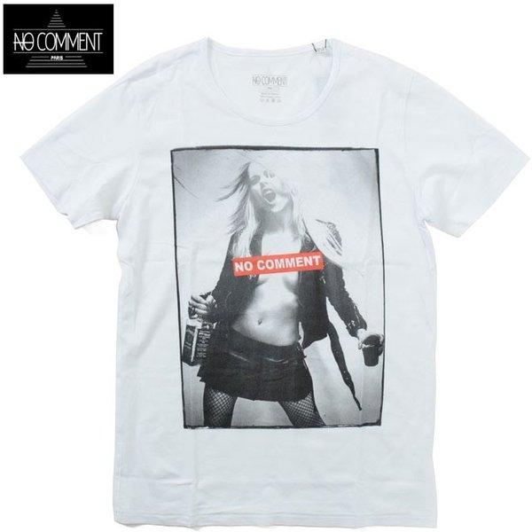 ノーコメント パリ プリントTシャツ 半袖 ホワイト DJ leather NO COMMENT PARIS NC-TM-LTN27 メンズ WHIT :noc-nc-tm-ltn27:Friends Yahoo店 - 通販ショッピング