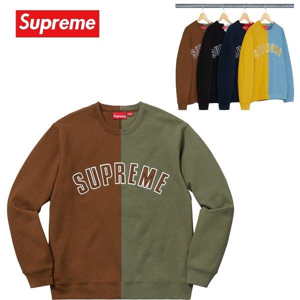 Supreme シュプリーム Split Crewneck Sweatshirt トレーナー 2018-19年秋冬 :sup-item-0393:fashionplate Yahoo!ショップ - 通販ショッピング