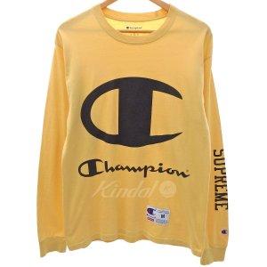SUPREME×Champion ロゴプリントロングTシャツ...