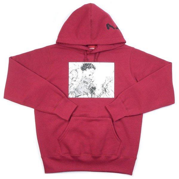 シュプリーム SUPREME ×AKIRA 17AW Arm Hooded Sweatshirt スウェットパーカー バーガンディー 新品  通販