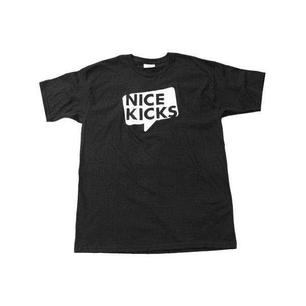 ナイスキックス バルーン ロゴ Tシャツ ブラック / NI...