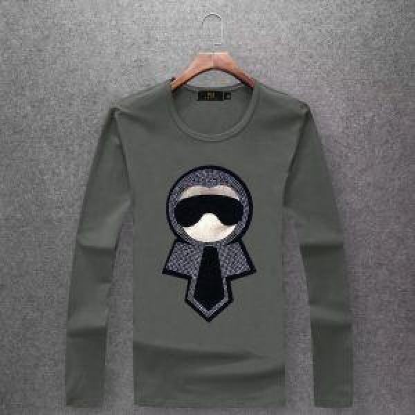 人気定番HOTメンズ用6色展開fendi細身のシルエットコットン生地オールシーズンTシャツフェンディ スーパー コピー