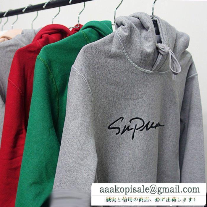 激安セール  18FW Classic Script Hooded Sweatshirt 多色選択可 ファスナー式 パーカー  2018秋冬期間限定