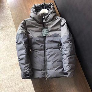 モンクレール メンズ コピーMONCLER 最新作秋冬暖かみジップポケット付きダウンジャケットホワイトグレー