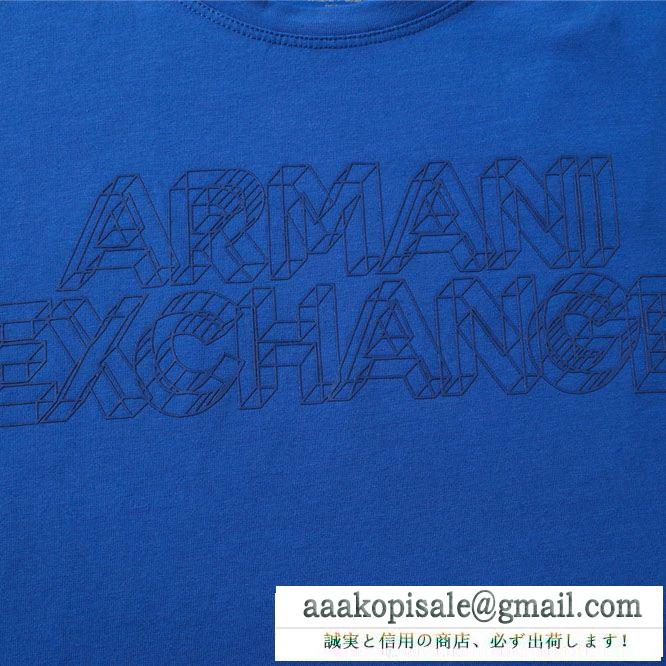半袖Tシャツ 4色可選 2019ssコレクションに新着 大人っぽいスタイルが完成 armani アルマーニ