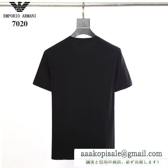 コスパ最強新作におすすめ 2色可選  Tシャツ/ティーシャツ 2019SSコレクションに新着 アルマーニ ARMANI