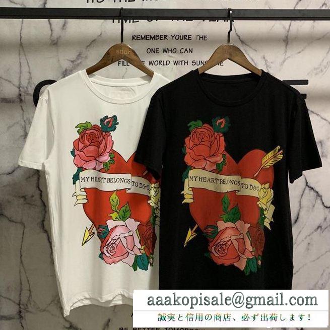 強くおすすめしたい ドルチェ＆ガッバーナ Dolce&Gabbana 2色可選不動の人気2019最新 Tシャツ/ティーシャツ 