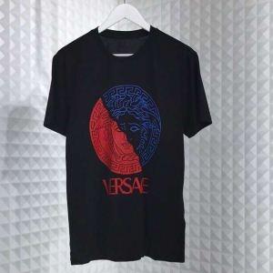 19SS海外直営 VERSACE ヴェルサーチ 半袖Tシャツ 2色可選 2018-19AW☆韓国の人気 NEW　新作_ヴェルサーチ VERSACE_ブランド コピー 激安(日本最大級)