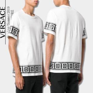 2019春夏トレンドNO1 人気沸騰中 超大特価　大人気 VERSACE ヴェルサーチ 半袖Tシャツ 2色可選_ヴェルサーチ VERSACE_ブランド コピー 激安(日本最大級)