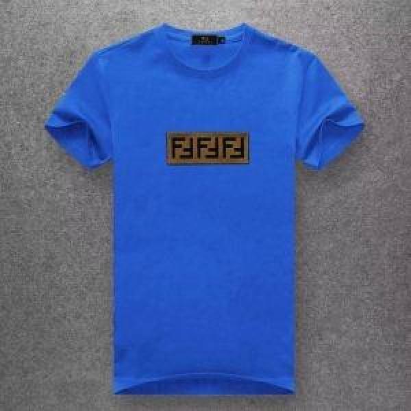 VIPSALE◆関税込 FENDI メンズ ブラウン ジャガード 半袖Tシャツ41887352フェンディ t シャツ コピー１０色展開