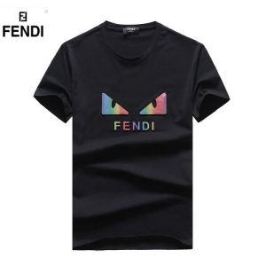 新作入荷本物保証コットンプリントｔシャツ流行りシンプル優しい黒白赤色グレーFENDIフェンディ スーパー コピー