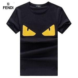 新作入荷セール相性抜群定番ロゴプリントｔシャツ半袖メンズ夏服黒白赤色グレーFENDIフェンディ t シャツ コピー