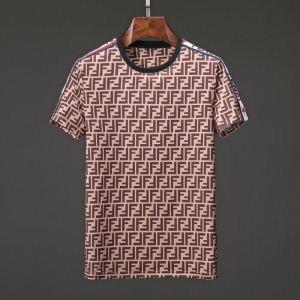 新作入荷最新作高級感柔らかい肌触り良質ストレッチT シャツメンズ半袖赤色ブラックFENDIフェンディ t シャツ コピー