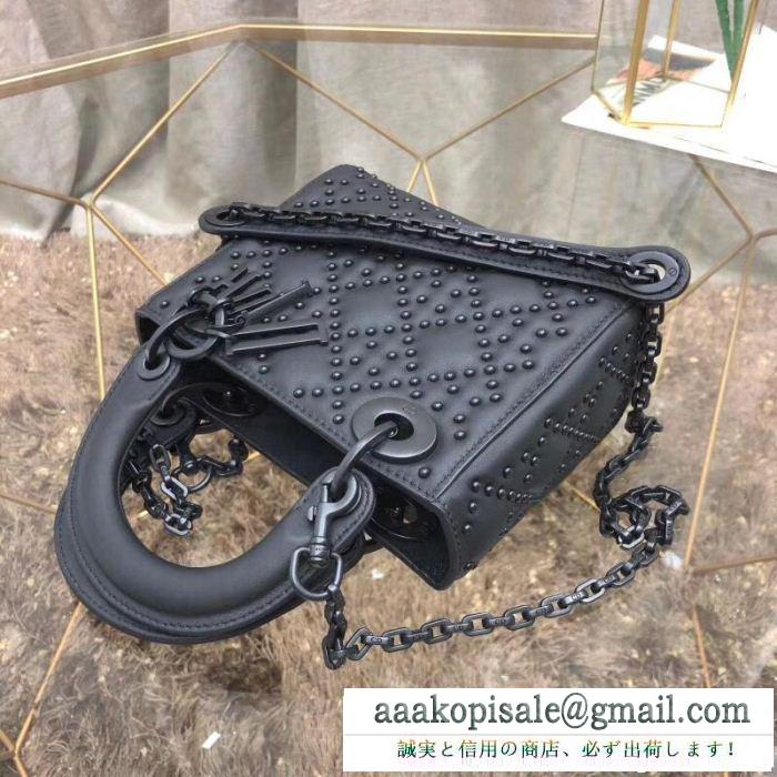 大人気の定番モデル dior ディオール mini lady dior ultra black bag レディース トートバッグ スーパーコピー ブラック