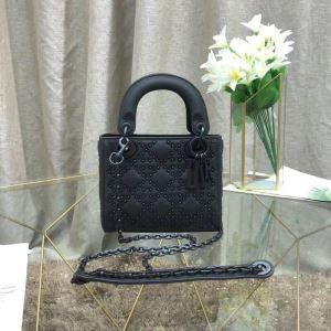 大人気の定番モデル DIOR ディオール MINI LADY DIOR ULTRA BLACK BAG レディース トートバッグ スーパーコピー ブラック