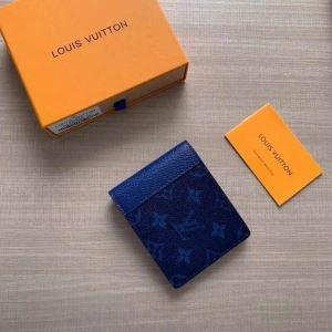 Louis Vuitton ルイヴィトン 財布 メンズ 大容量 スーパーコピー 日常 ファッション ホワイト ダークブルー 最低価格 品質保証
