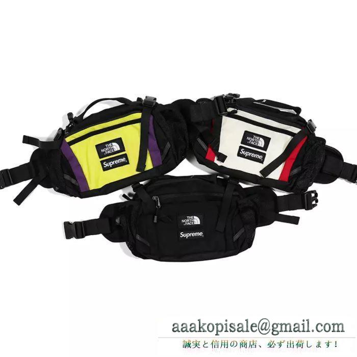 ファッションに新しい色19SS supreme the north face expedition waist bag ウエストポーチ 多色可選