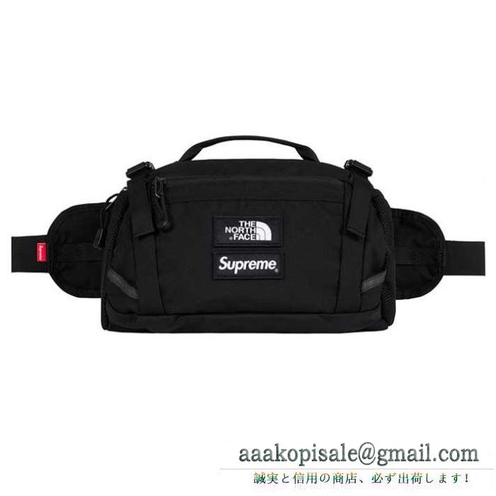 ファッションに新しい色19SS supreme the north face expedition waist bag ウエストポーチ 多色可選