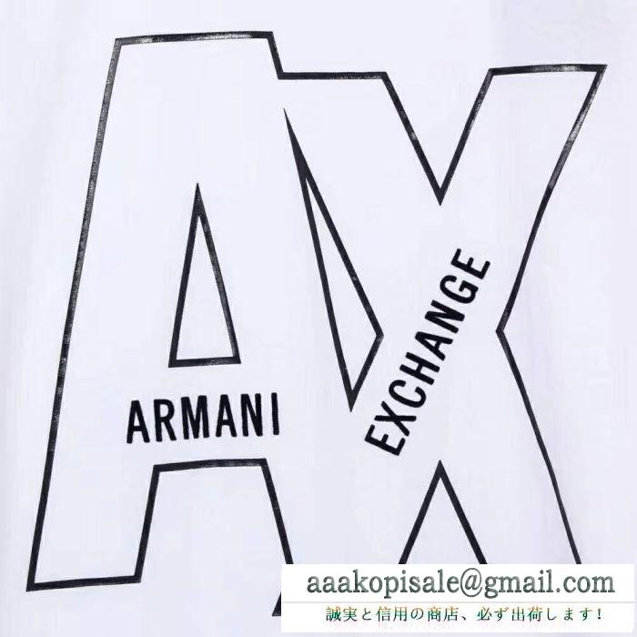 アルマーニ ARMANI  半袖Tシャツ クラシックな雰囲気のトップス  2019SS最安値春夏ファション