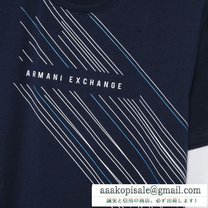 2019春夏オシャレに注目 アルマーニ ARMANI  これからの季節、大活躍  半袖Tシャツ