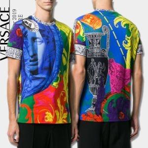 2019春夏トレンドカラー 半袖Tシャツ ヴェルサーチ VERSA スタイルアップ見えなシンプル_ヴェルサーチ VERSA_ブランド コピー 激安(日本最大級)